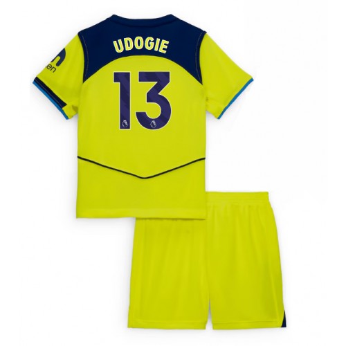 Otroški Nogometni dresi Tottenham Hotspur Destiny Udogie #13 Tretji 2025-26 Kratek Rokav (+ Kratke hlače)